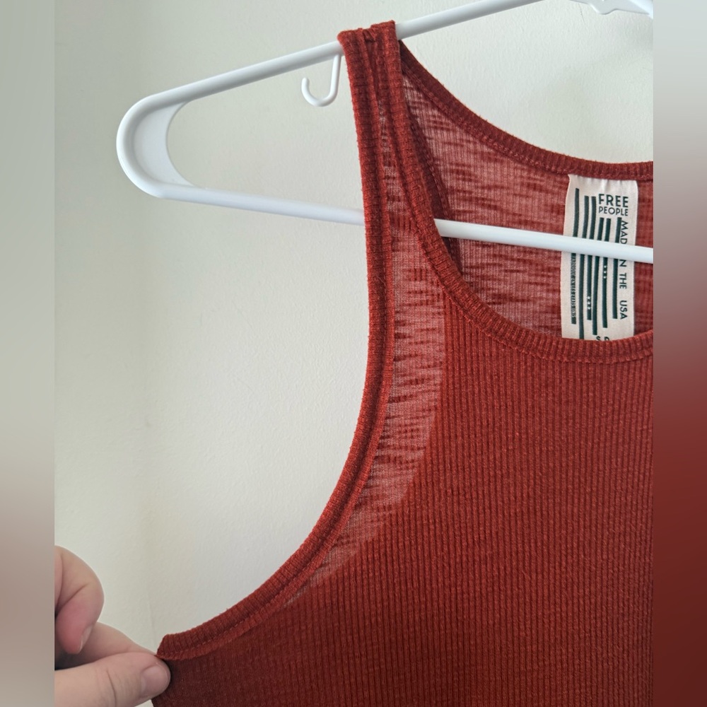 Free People Ribbed Racerback Swing Tank - Picture 2 of 6
